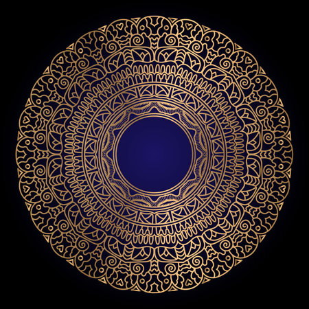 Abstract luxury floral and mandala elegant backgroundのイラスト素材