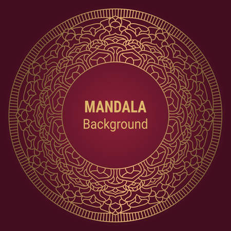 Abstract luxury floral and mandala elegant backgroundのイラスト素材