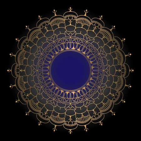 Abstract luxury floral and mandala elegant backgroundのイラスト素材