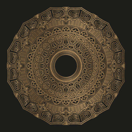 Abstract luxury floral and mandala elegant backgroundのイラスト素材