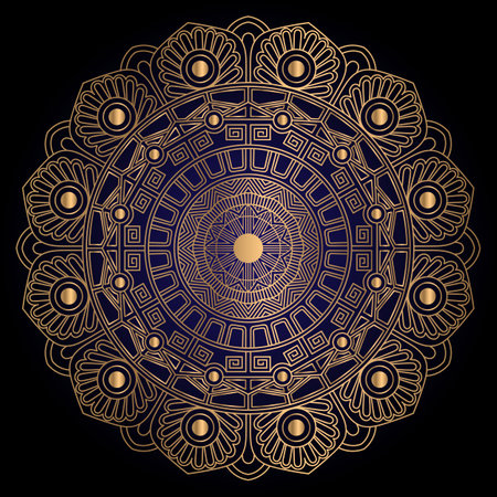 Luxury mandala background ornament decoration. Mandala for print, poster, cover, brochure, flyer, bannerのイラスト素材