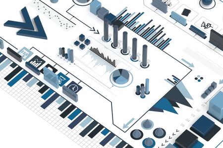3d infographic background, business concept. 3D illustratingの写真素材