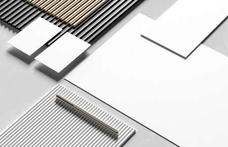 Corporate identity stationery mock up isolated on modern style background. Mock up for branding...