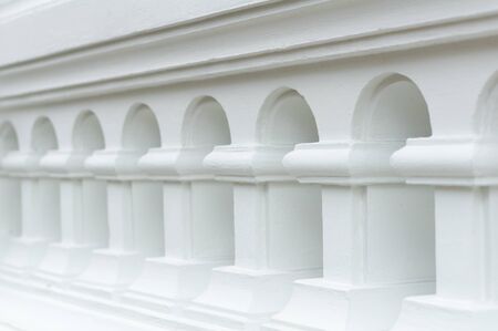 The vintage white archの写真素材