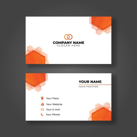 Modern business card Template, modern design vector Creativeのイラスト素材