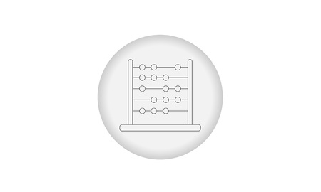 Icon abacus for mathematical calculationsのイラスト素材