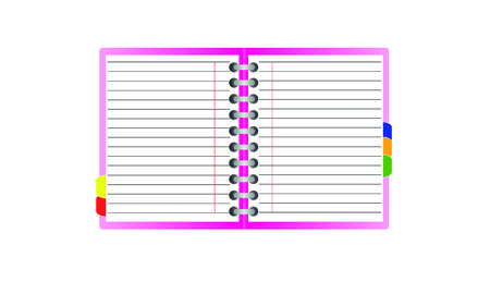 Diary. Book entriesのイラスト素材