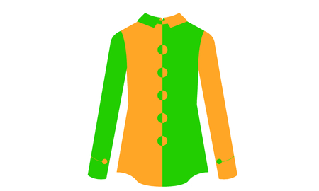 Shirt collides with buttons vector illustration design.のイラスト素材