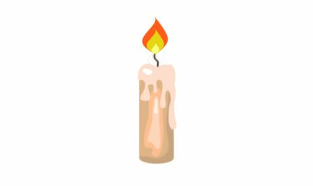 Illustration of the burning candle of hopeのイラスト素材