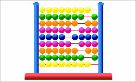 Icon abacus for mathematical calculationsのイラスト素材