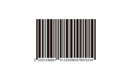 Business concept barcode pictogram. Bar code label to stick on a package