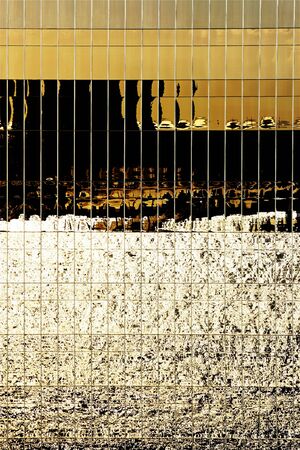 brown abstract window reflection on a skyscraper in Dubai