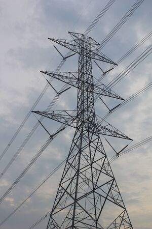 power lineの写真素材
