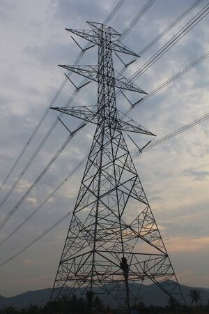 power lineの写真素材