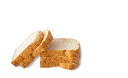 Sliced â€‹â€‹bread isolated on a white background.