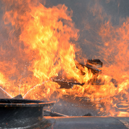 Fire industry close up.の写真素材