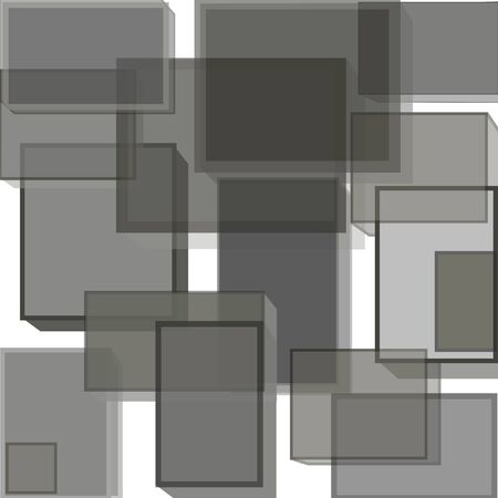 Three-dimensional cubesのイラスト素材