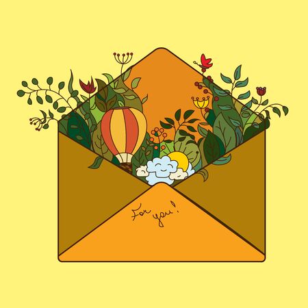 greeting card fairy worldのイラスト素材