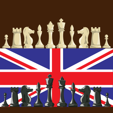 World chess tournament in the UK Vector drawingのイラスト素材