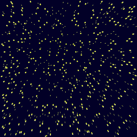 Illustration on a dark blue space backgroundのイラスト素材