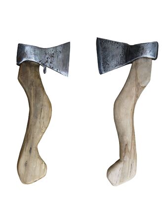  Photo pair of axes isolated on white backgroundの写真素材