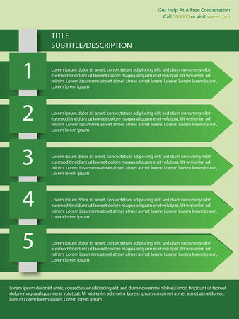 A creative and minimal infographic design.のイラスト素材