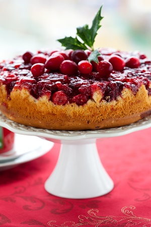 Cranberry Upside Down Cakeの写真素材
