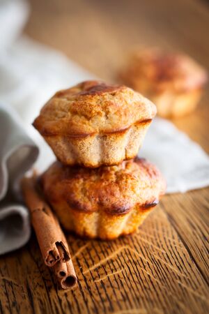 Cinnamon Oat Bran  Muffinsの写真素材