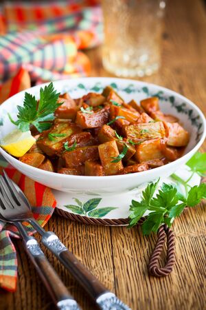 Spicy Moroccan Stewed Zucchiniの写真素材