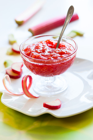 Rhubarb jamの写真素材