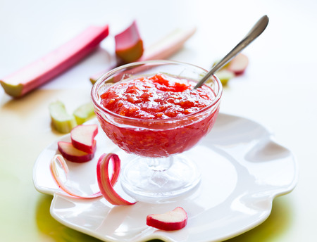 Rhubarb jamの写真素材