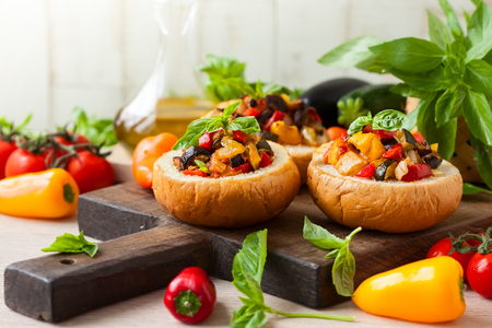 Delicious Sicilian vegetable dishの写真素材