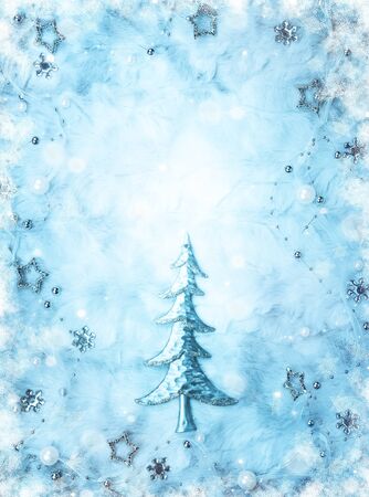 christmas background with decorationsの写真素材