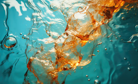 Swirl abstract wavy fluid background.の素材