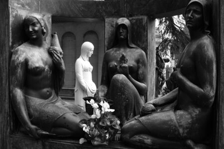 Monumental Cemetery in Milanの写真素材