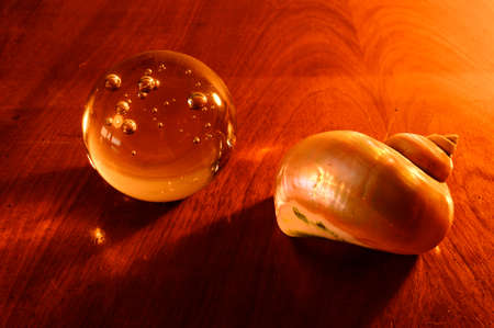 Shell and crystal ball
