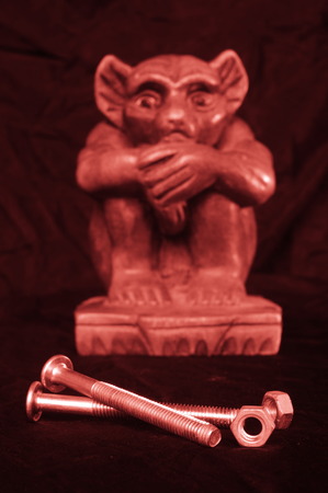 demon statueの写真素材