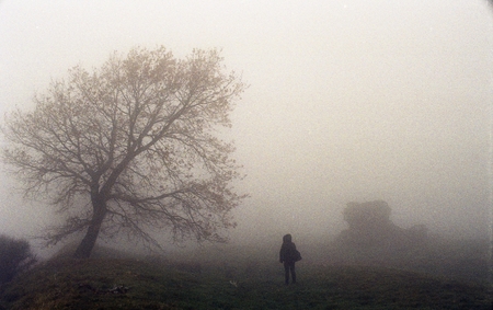 Figure in the fog