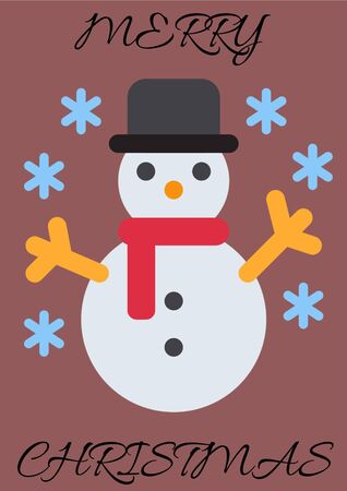 Christmas and New Year greeting cardの写真素材