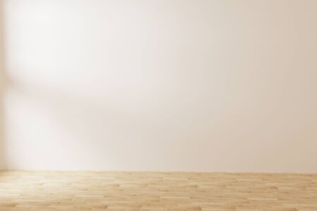 Empty room with sun light,3d renderingの写真素材
