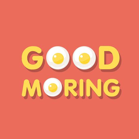 Fried Egg vector illustration. good morning concept.のイラスト素材