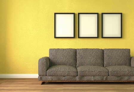 Modern living room interior,3d rendering.の写真素材