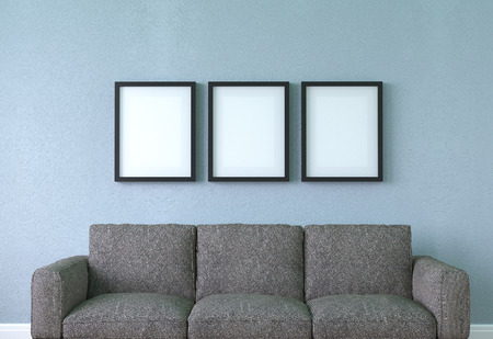 Modern living room interior,3d rendering.の写真素材