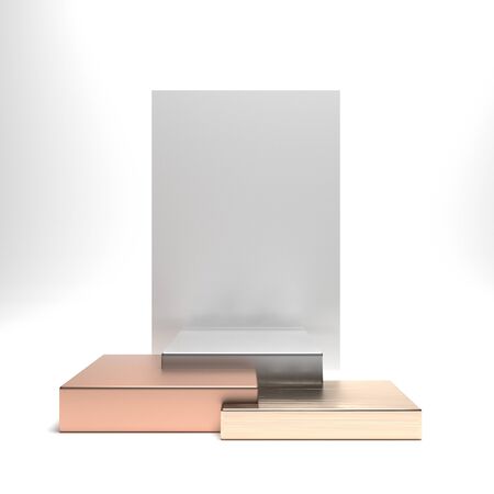 3d background render image of geometric podium showcase product background.の写真素材