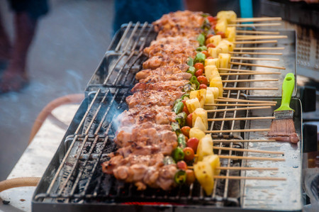 bbq pork,thai food.