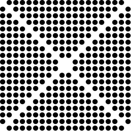 A pattern with black dots on white background,wrong sign with point connecting network.のイラスト素材