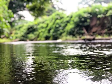Close up of water, view of nature, waterfallの写真素材