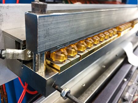 Close up of laser machine for testing,laser power source engine