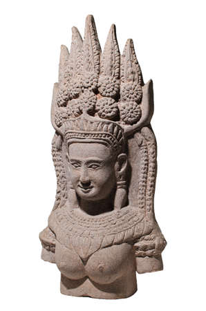 isolated stone statueの写真素材