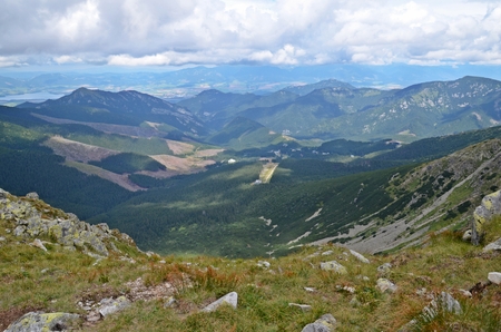 beautiful view od Low Tatras mountains in Slovakiaの写真素材